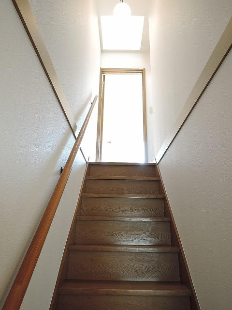 ２階への階段です