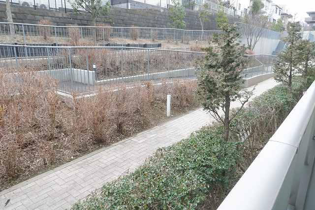 西側敷地内の景色です